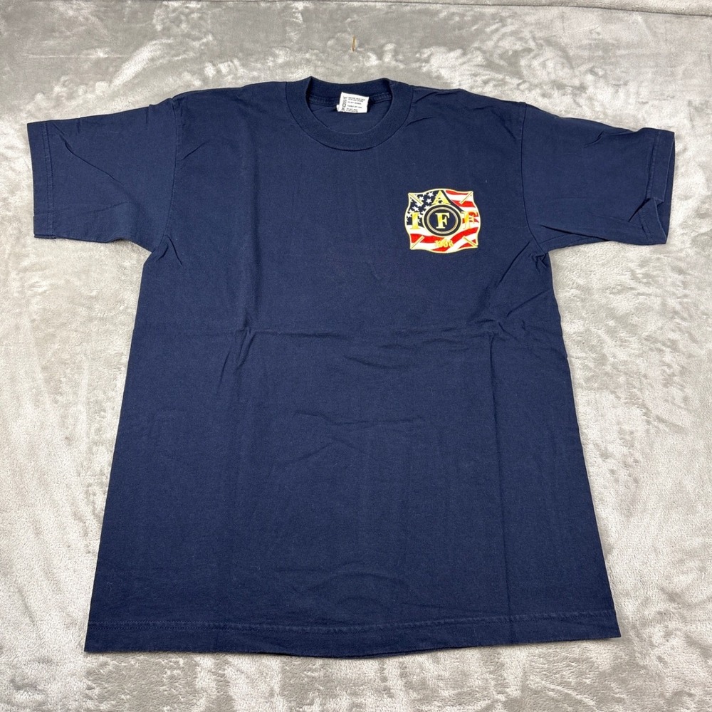 Collectible Bayside Clark County Fire Las Vegas NV T-Shirt Mens Large Navy IAFF